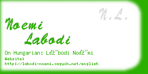 noemi labodi business card